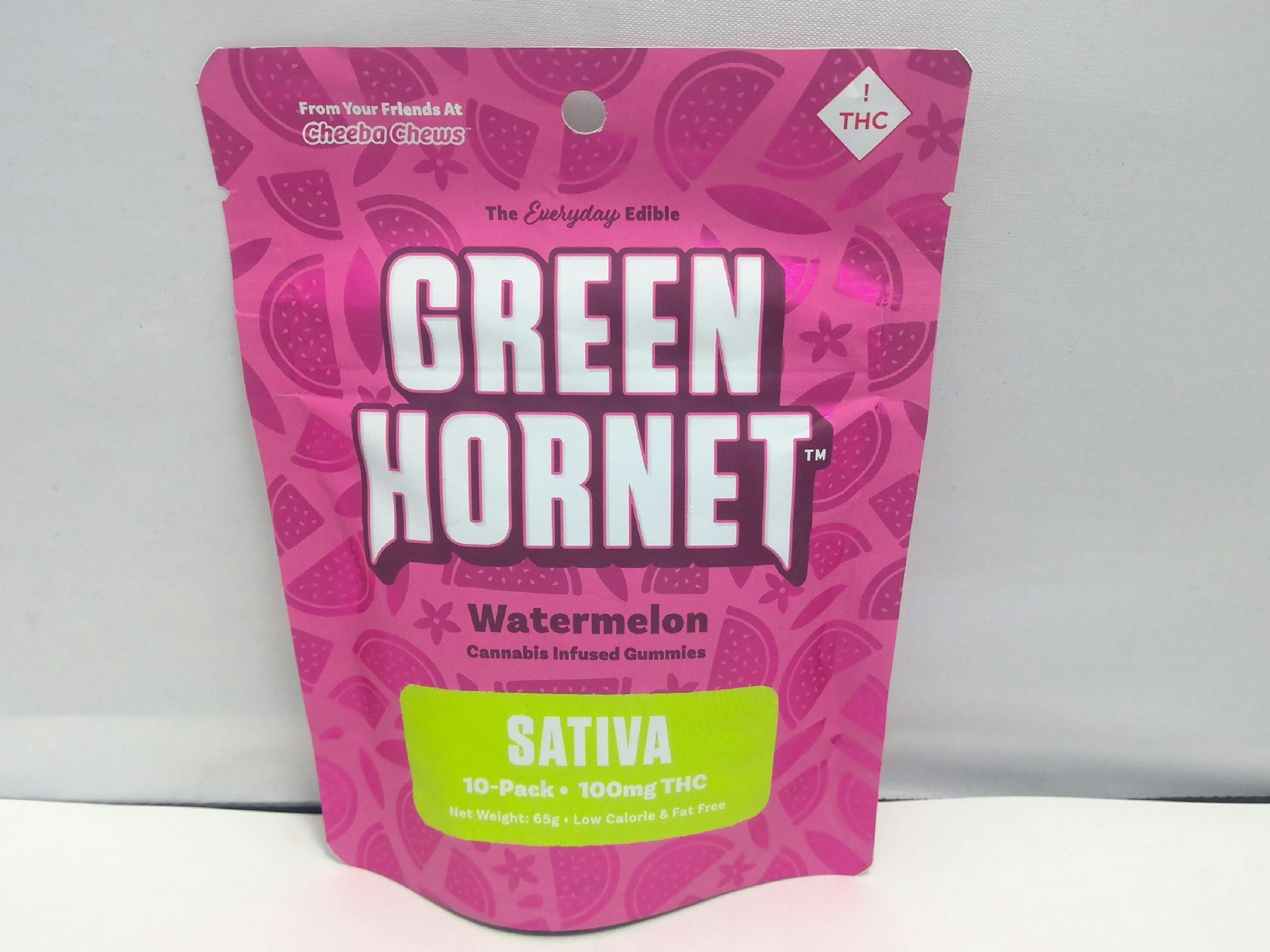 Green Hornet Watermelon Gummies | Gummies | 10pk | 100mg/ea