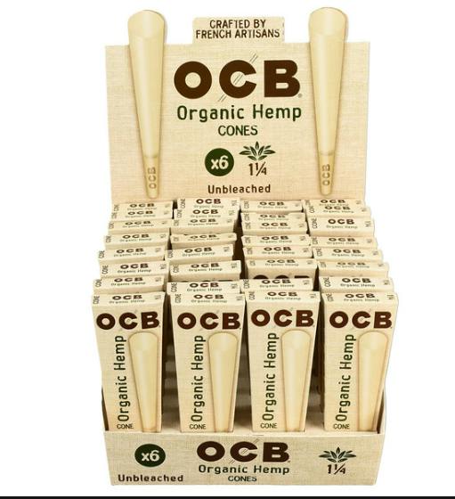 Ocb | Organic Hemp 1 1/4 | Unbleached Cones | Accessories at Infinity Wellness Dispensary SW