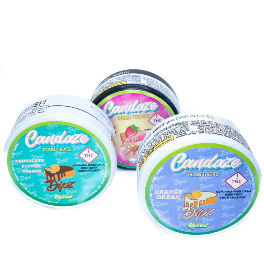 Candaze-Rosin Gummies-Chocolate Orange (S) | Gummies | 100mg/ea