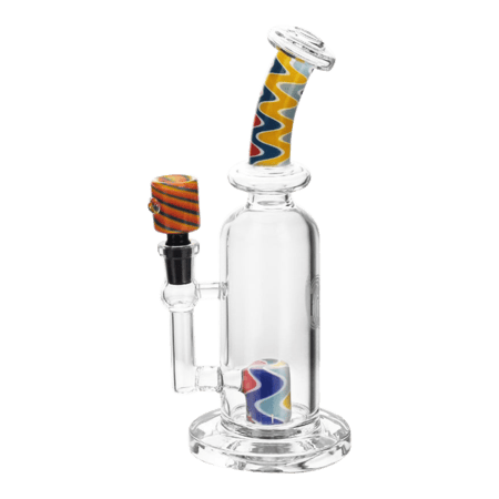 High Society - "Centauri" Premium WigWag Bong & Rig - White Rainbow | Bongs