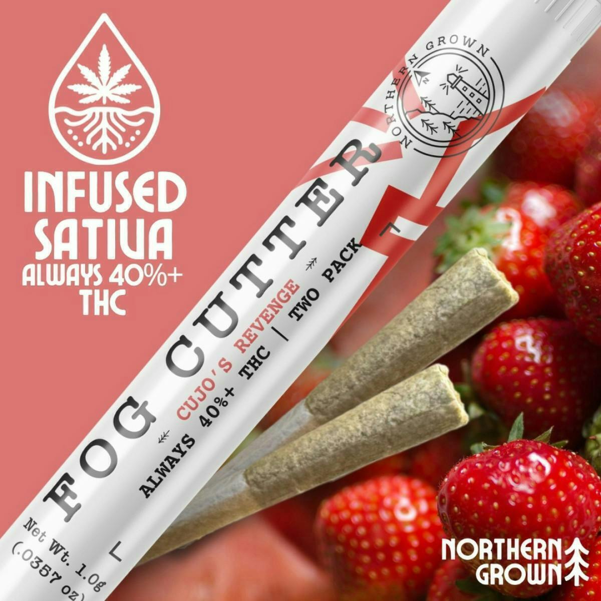 cujo's revenge fog cutter | Infused Joints | 0.5g | 2pk at High Value Cannabis