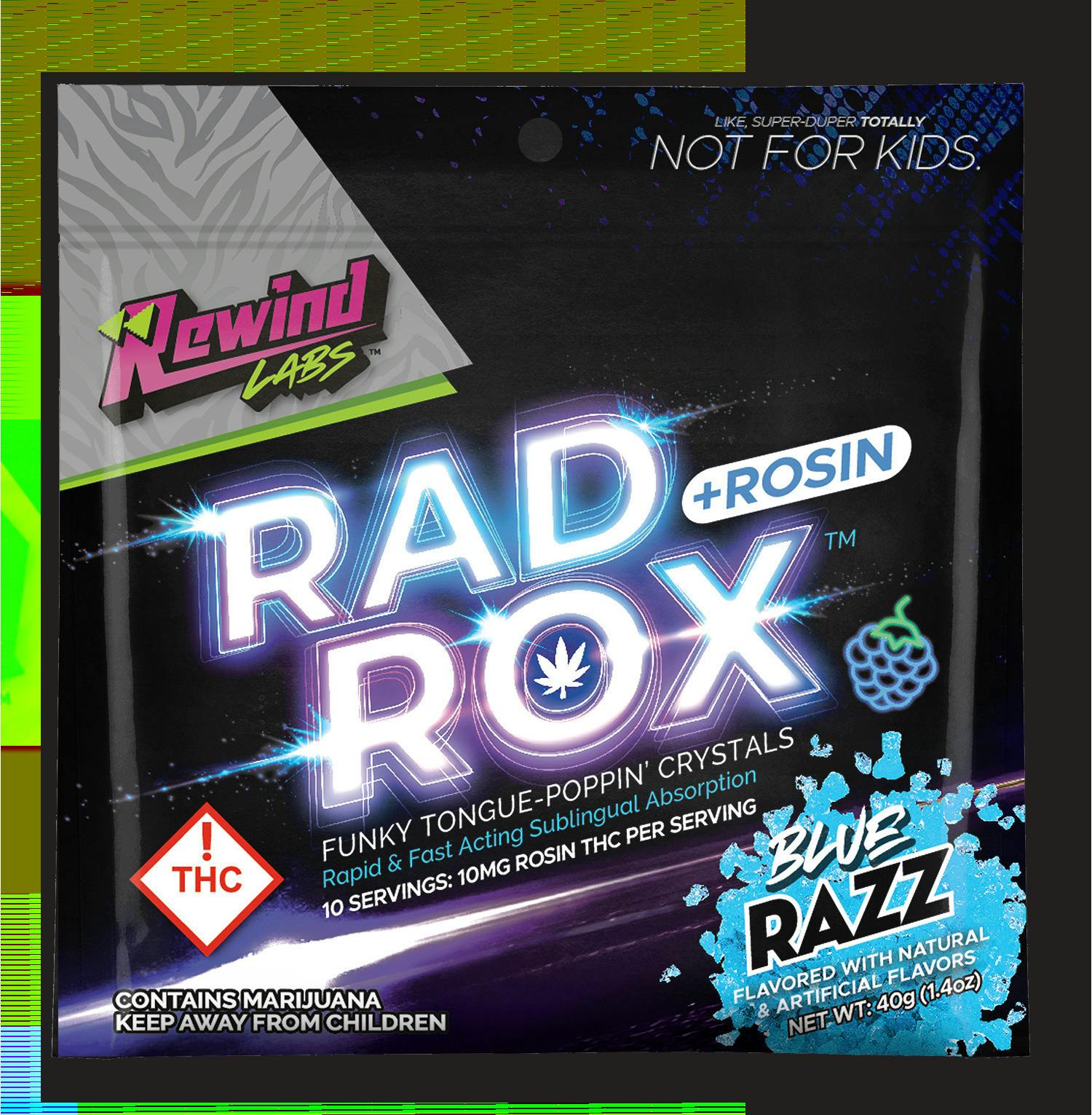 Rad Rox Blue Raspberry | Gummies | 10pk | 10mg/ea