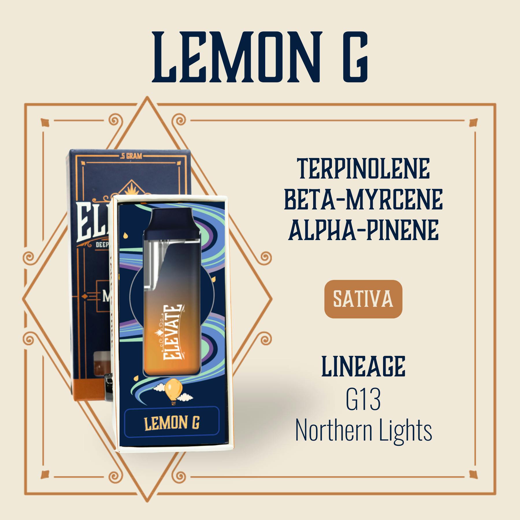 Lemon G | Disposable | 0.5g by Elevate