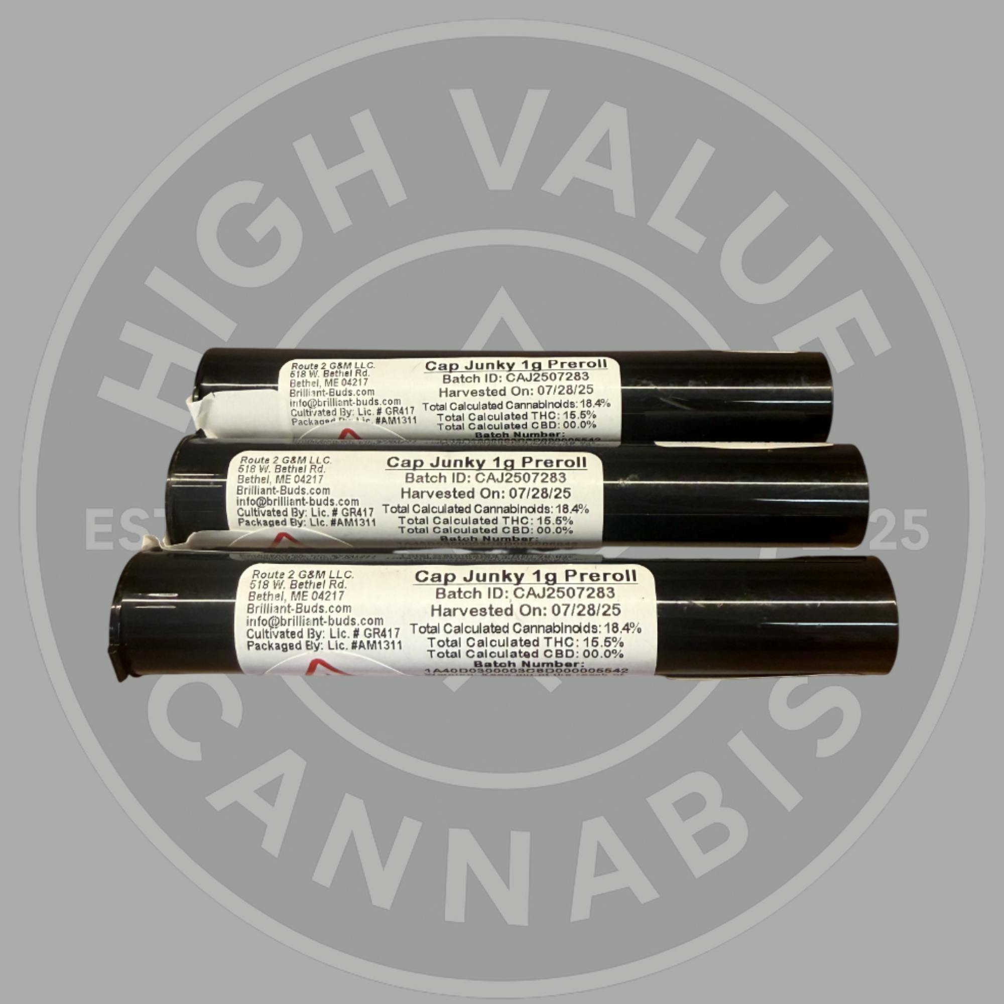 Cap Junky | Joints | 1g at High Value Cannabis