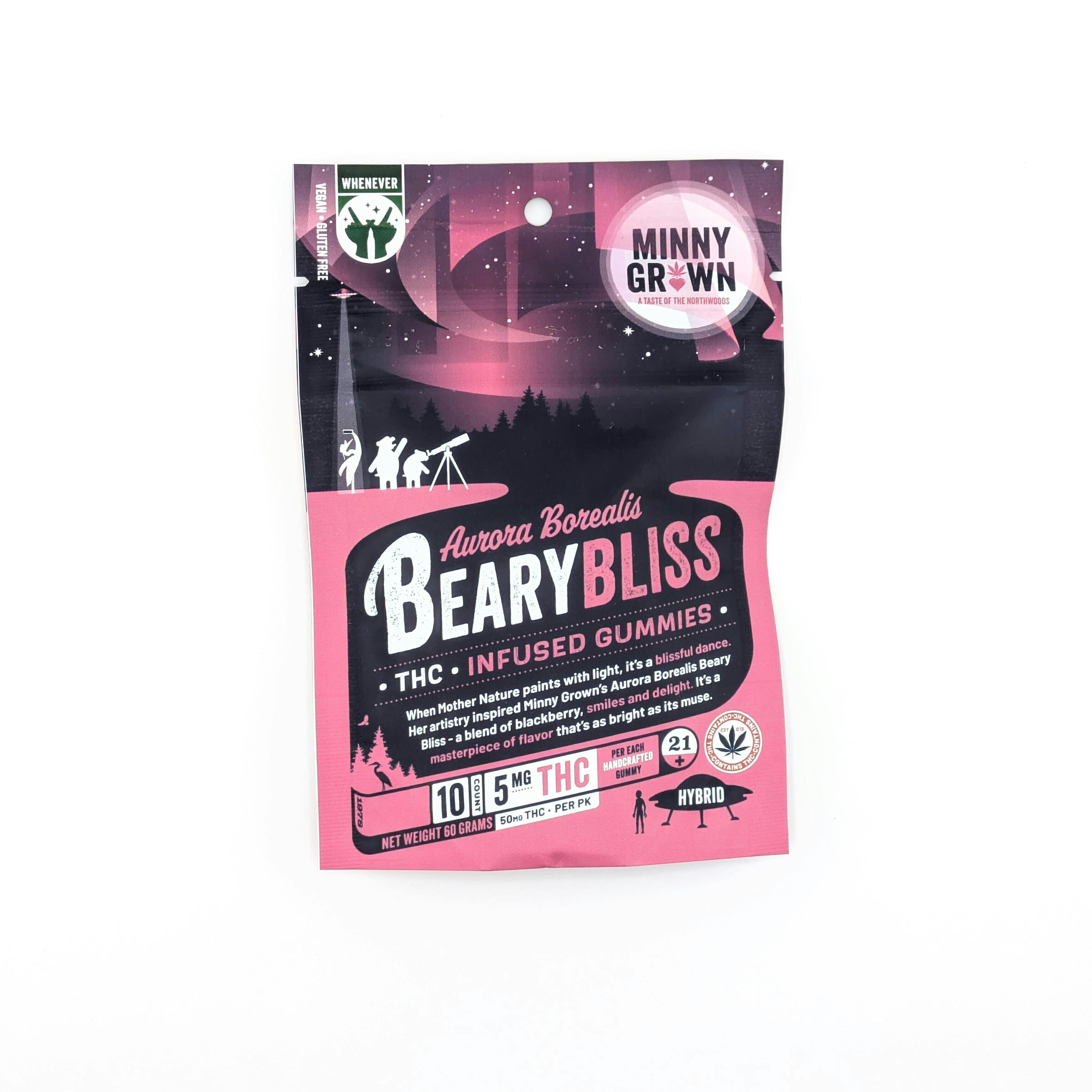 Minny Grown - 50mg THC Gummies - Berry Bliss | Gummies | 10pk | 5mg/ea at Coastless Dispensary - Luverne