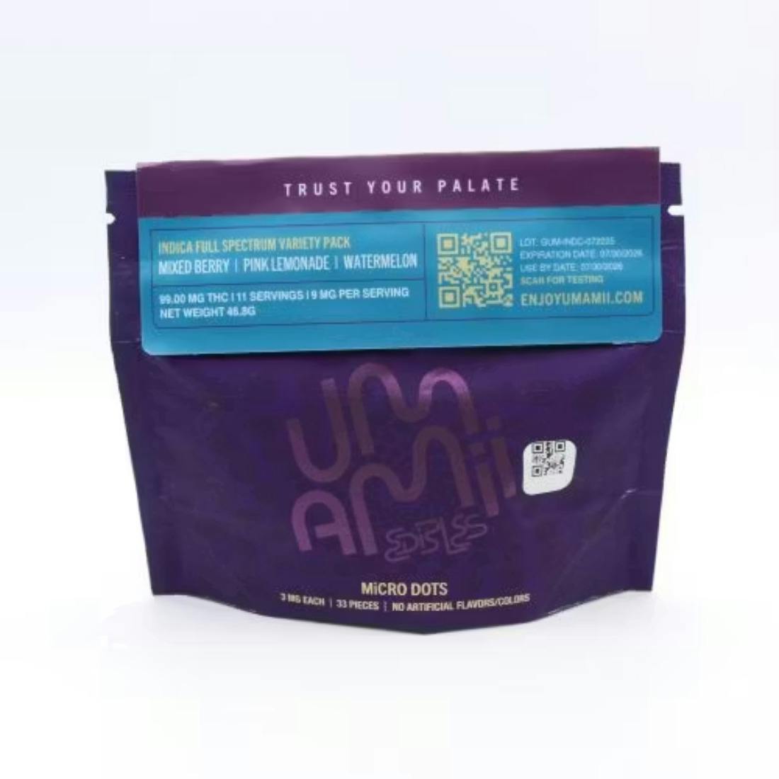 Indica Variety Pack Gummies | 99mg | 33ct | 3mg/ea