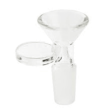 Bong Accessories - Bowl - male 14mm glass with handle (clear) | Bongs