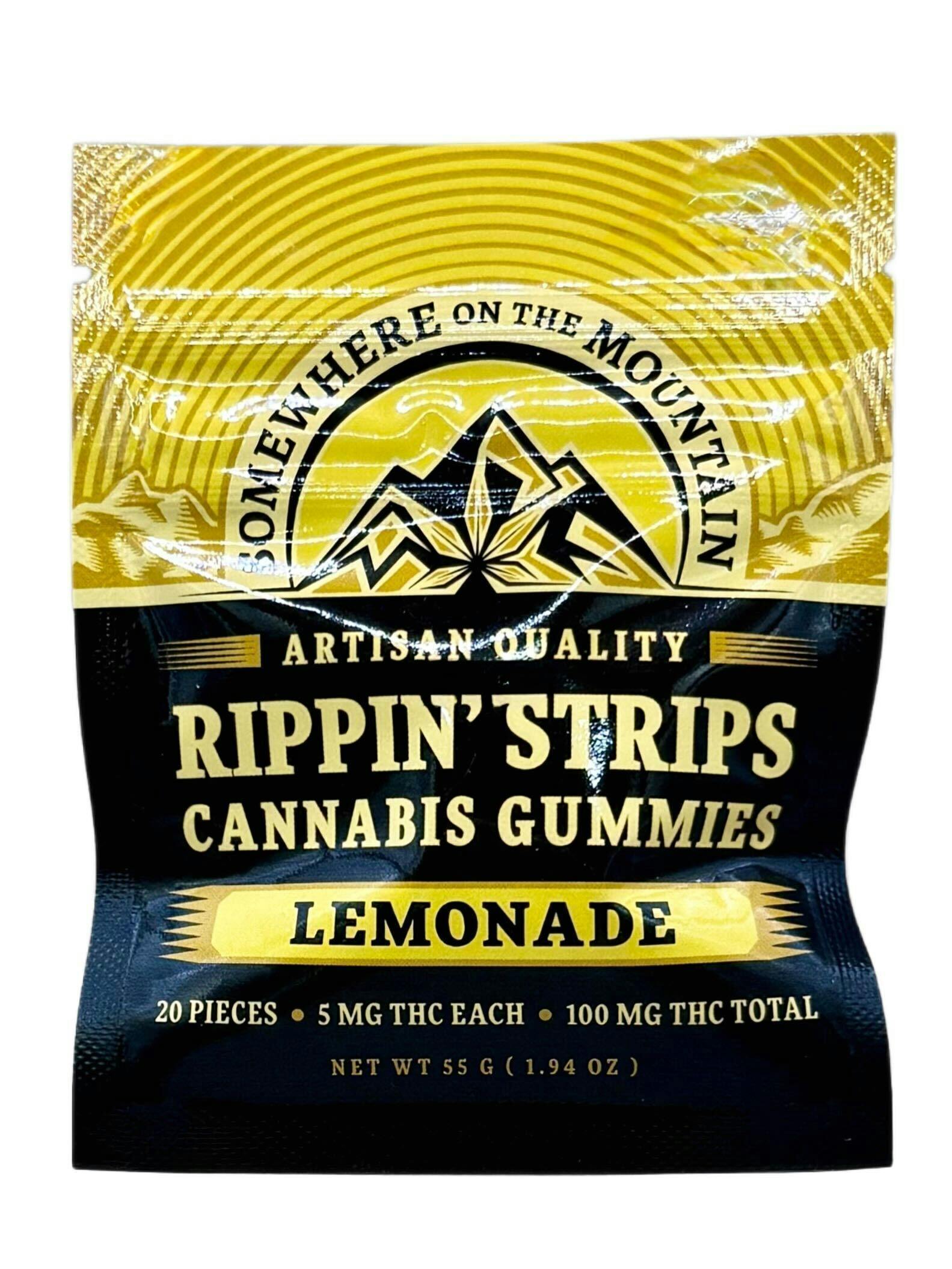 Lemonade Rippin Strips | Gummies | 20pk | 5mg/ea at True 802 Cannabis