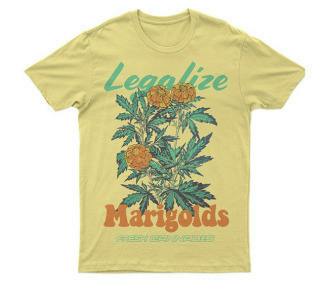 Fresh | Unisex Tee | Legalize Marigolds | S | Apparel by Fresh