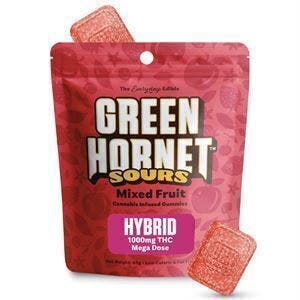 1000mg Green Hornet Sour Mixed Fruit | Gummies | 1000mg/ea