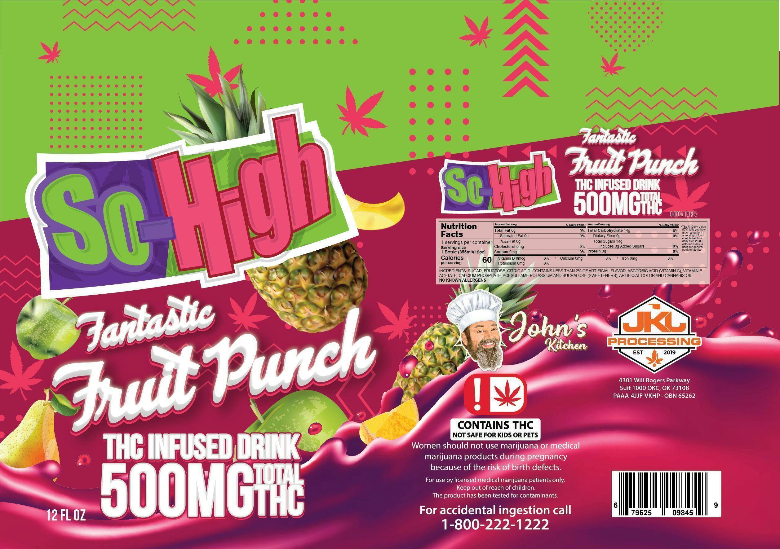 Fruit Punch | 500mg | 12fl oz