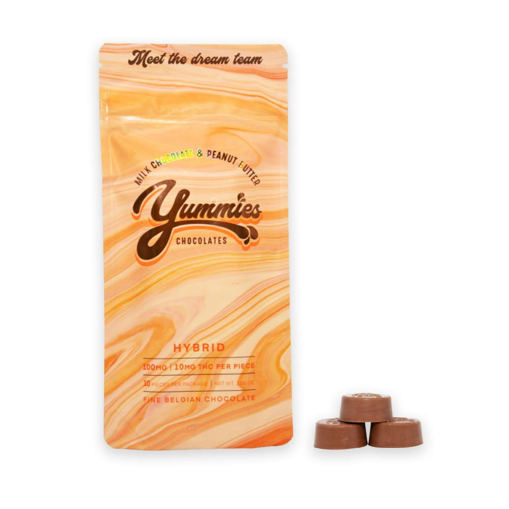 MILK CHOCOLATE & PEANUT BUTTER BAR [100MG] | Chocolates | 10pk | 10mg/ea