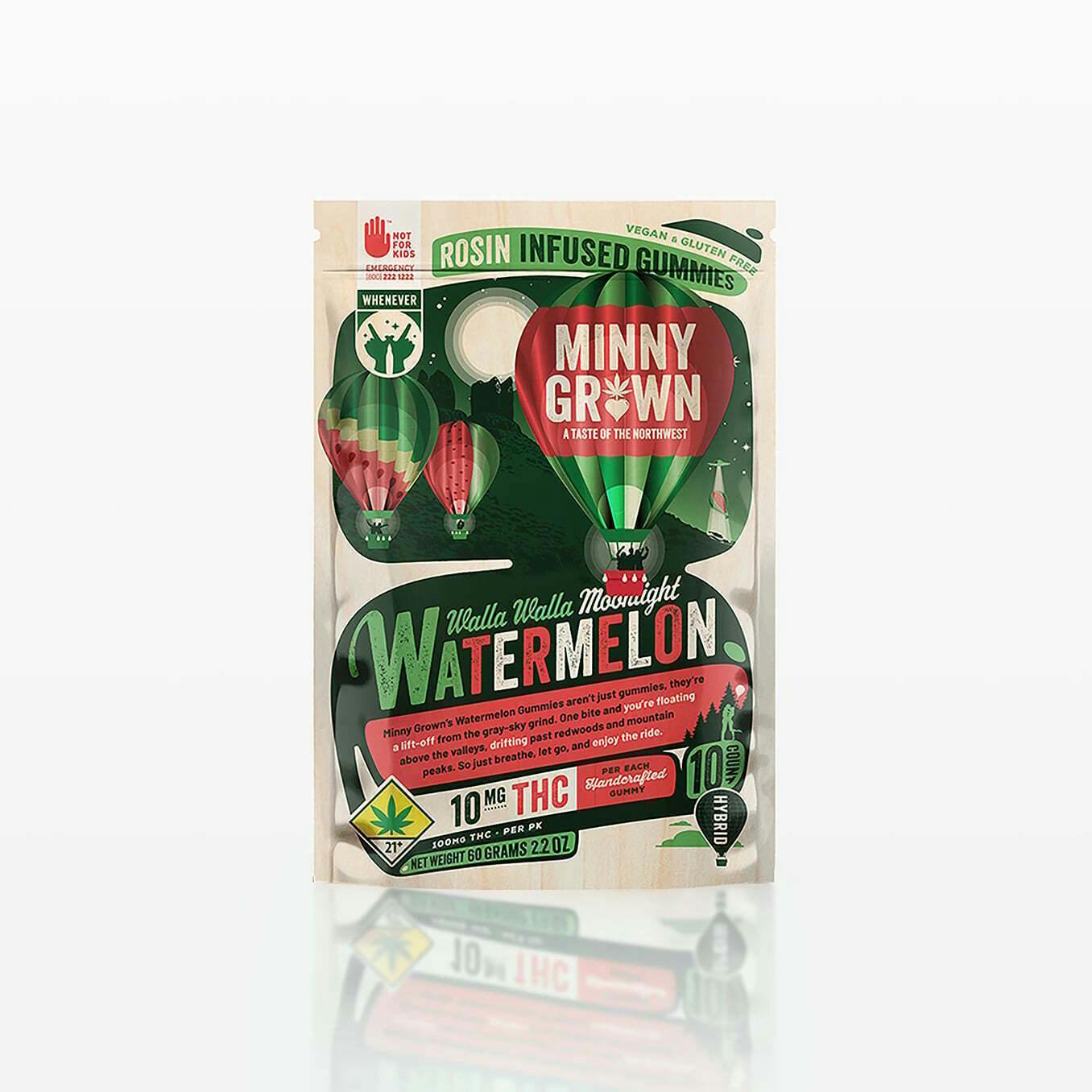 Walla Walla Moonlight Watermelon Gummies | Gummies | 10pk | 10mg/ea