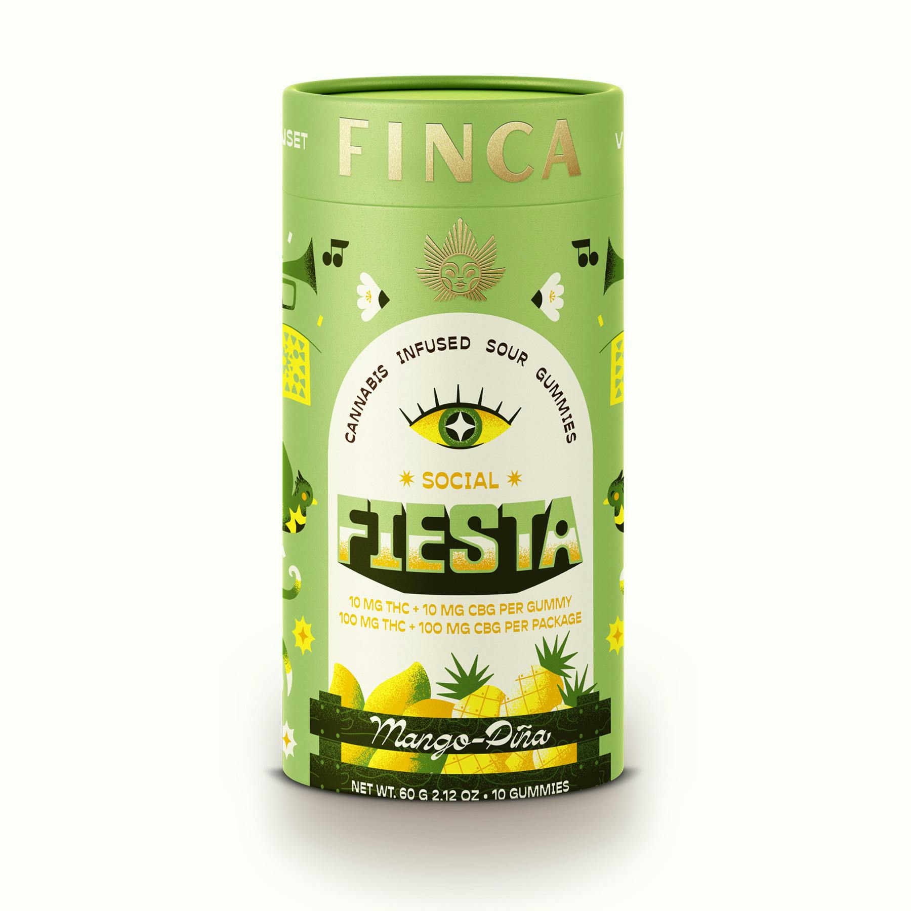 Fiesta Mango Piña Gummies | Gummies | 10pk | 10mg/ea