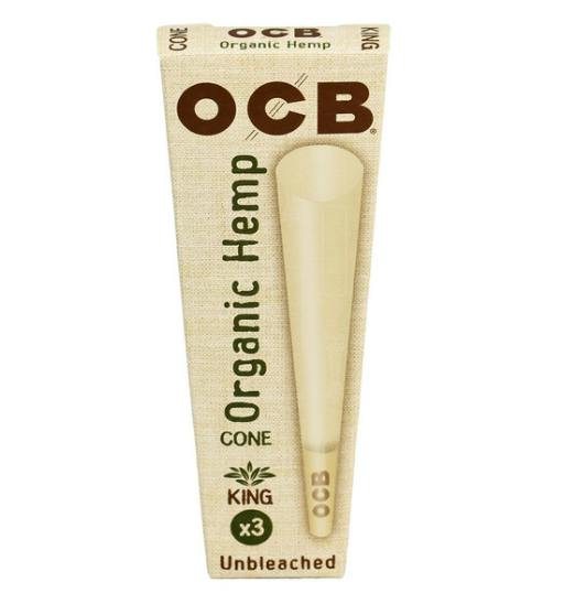 Ocb | Organic Hemp Cone | 3Ct King | Accessories