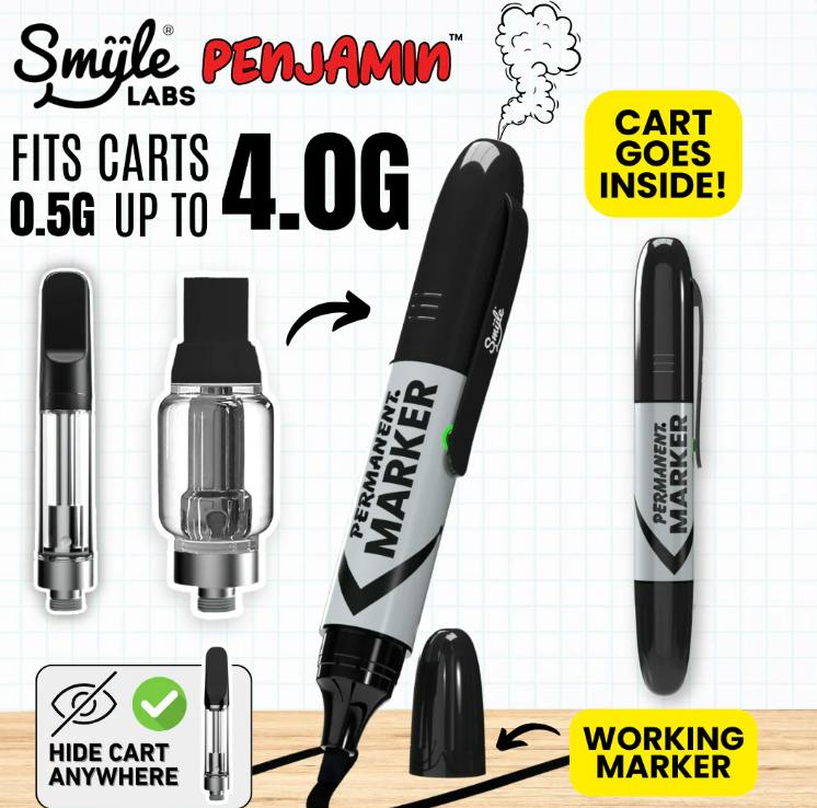 Black Permanent Marker Penjamin Cart Battery by Smyle Labs | Accessories