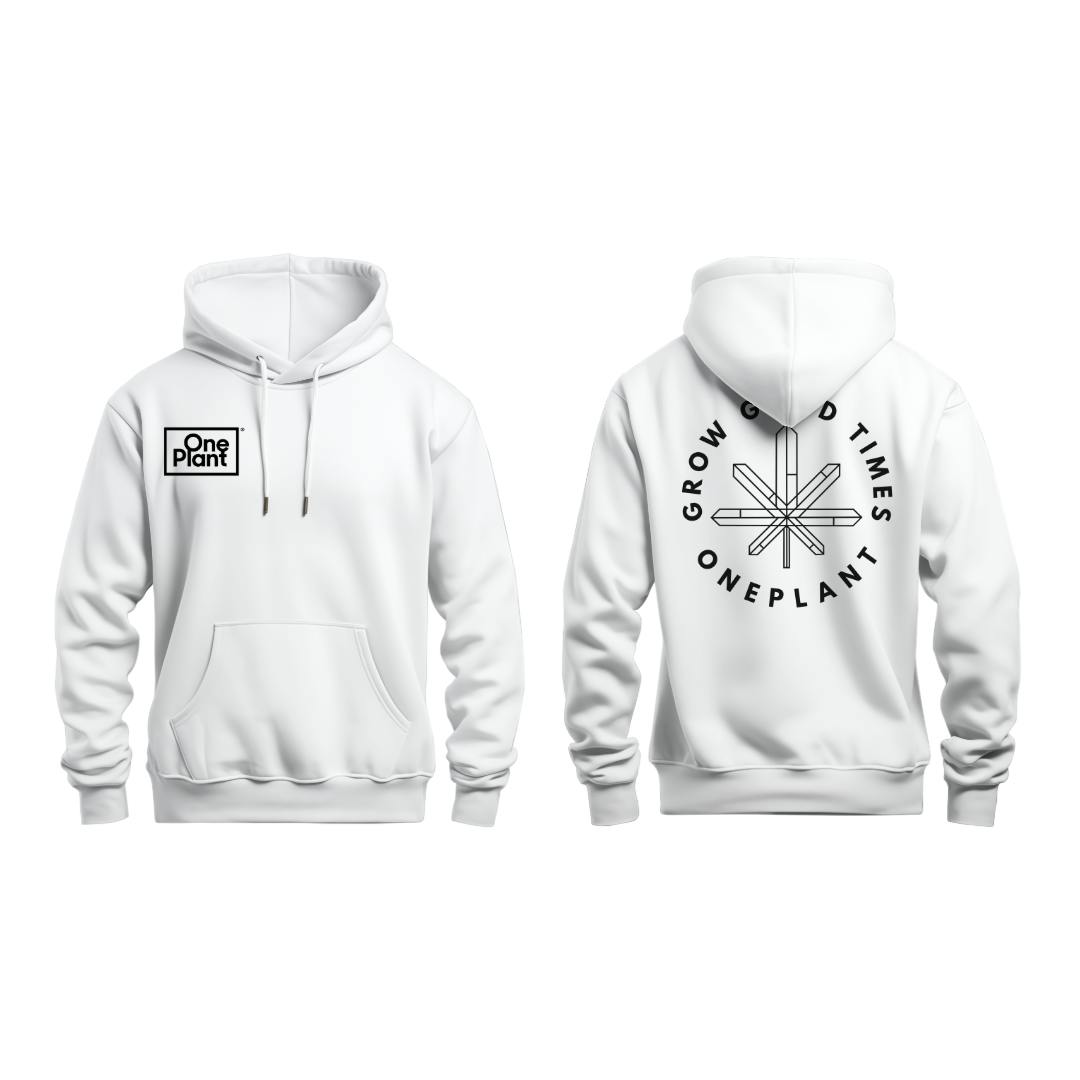 One Plant - Hoodie - White Medium | Apparel