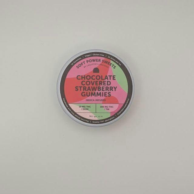 Chocolate Covered Strawberry Gummies | Gummies | 10pk | 100mg/ea by Soft Power Sweets