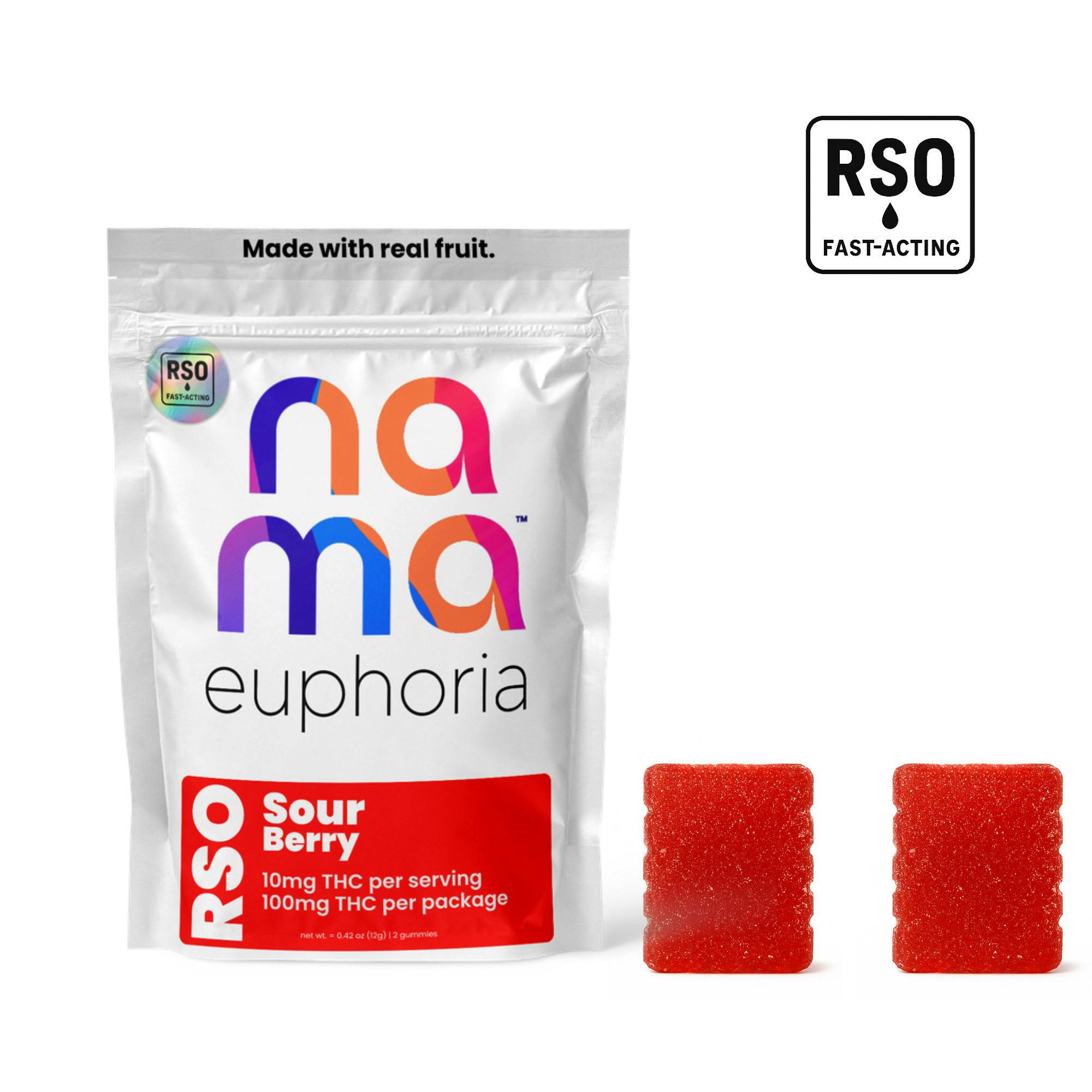 Euphoria Sour Berry RSO Gummies | Gummies | 10pk | 9.05mg/ea