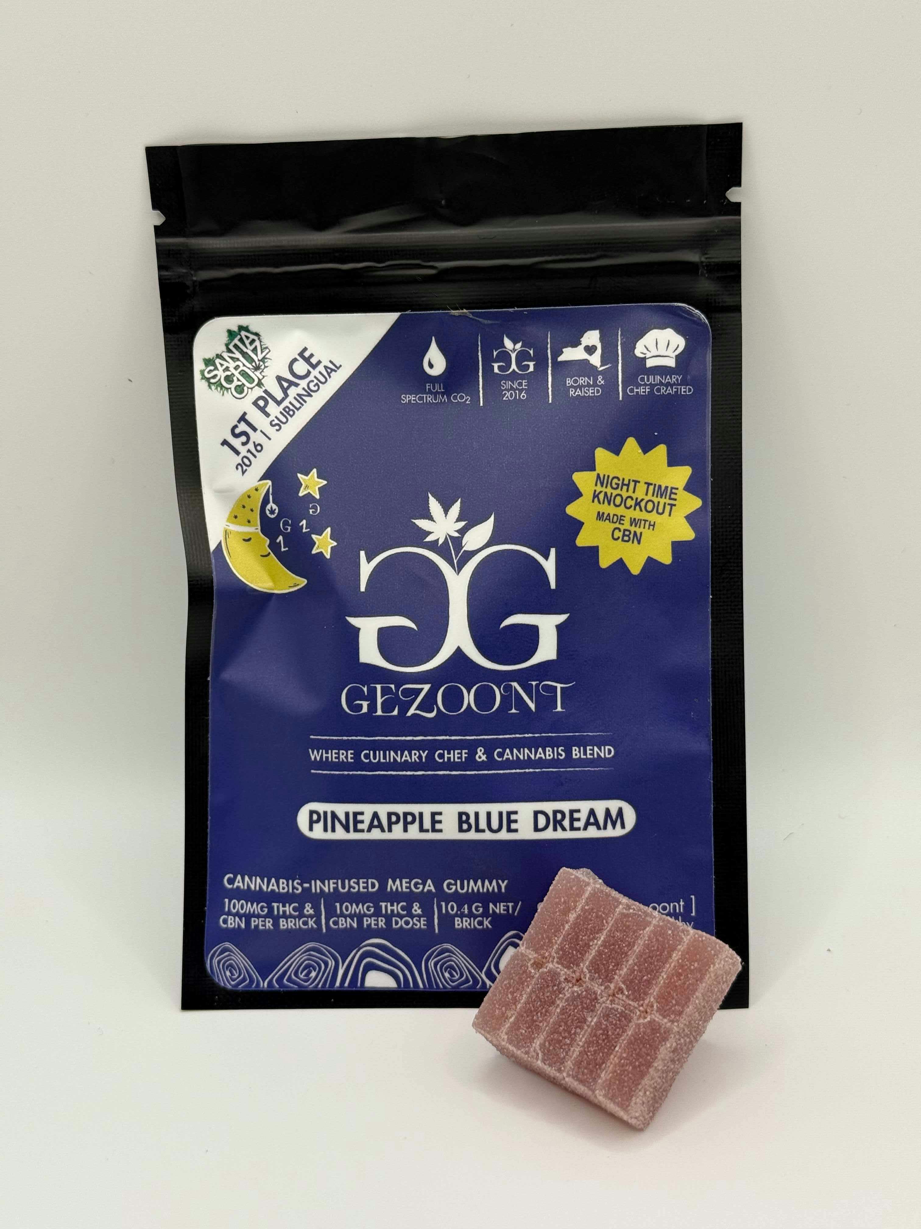 Nighttime Knockout Pineapple Blue Dream Gummies | Gummies | 10pk | 10mg/ea