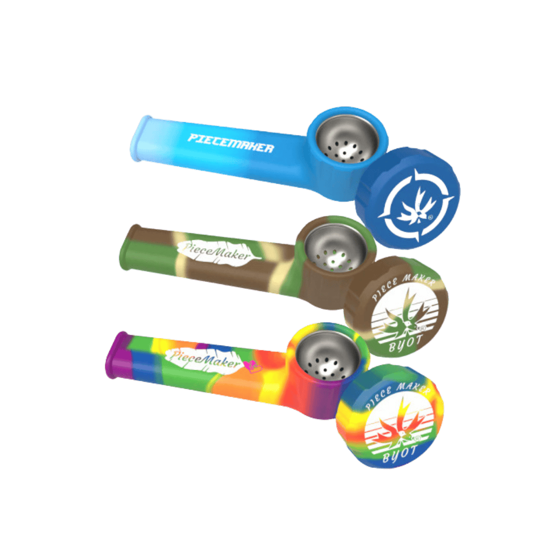 Piecemaker Silicone Hand Pipe 3.5" Various Colors | Pipes at Natural Wellness