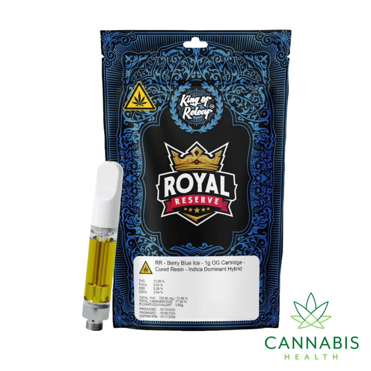 Berry Blue Ice | Cartridge | 1g at Cannabis Health