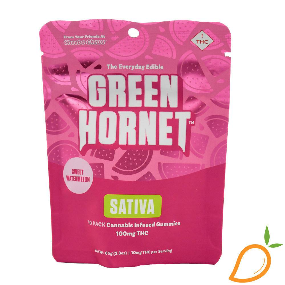 Green Hornet 100mg Watermelon Gummy | Gummies | 100mg/ea by Green Hornet