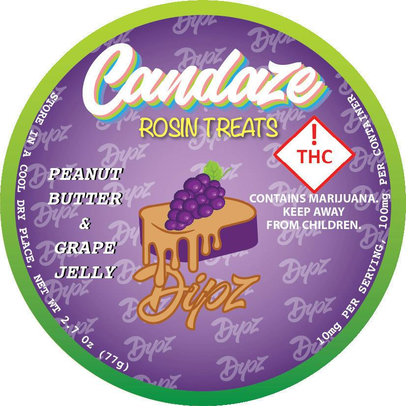 Grape PB&J Dipz | Gummies | 10pk | 100mg/ea