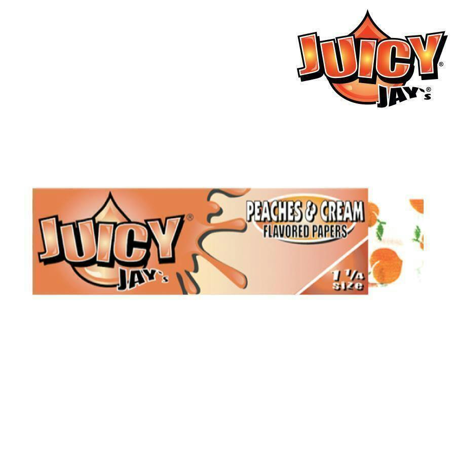Juicy Jay 1 1/4 Peaches and Cream | Accessories at True Dank