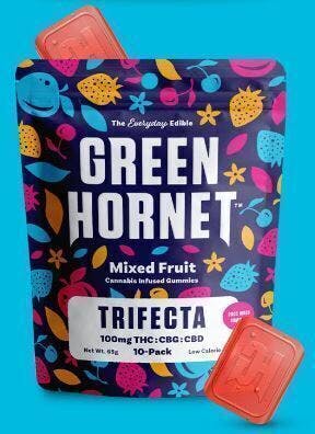 Mixed Fruit Trifecta Gummies | Gummies | 10pk | 10mg/ea by Green Hornet