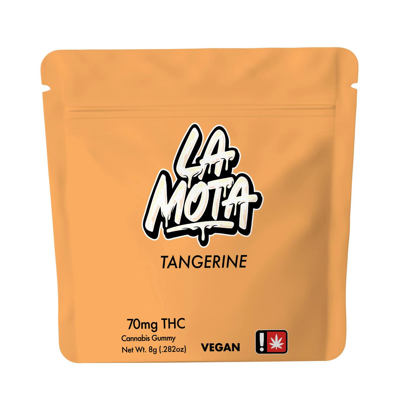 Tangerine 70mg THC Gummy from La Mota: Gummies - 70mg/ea