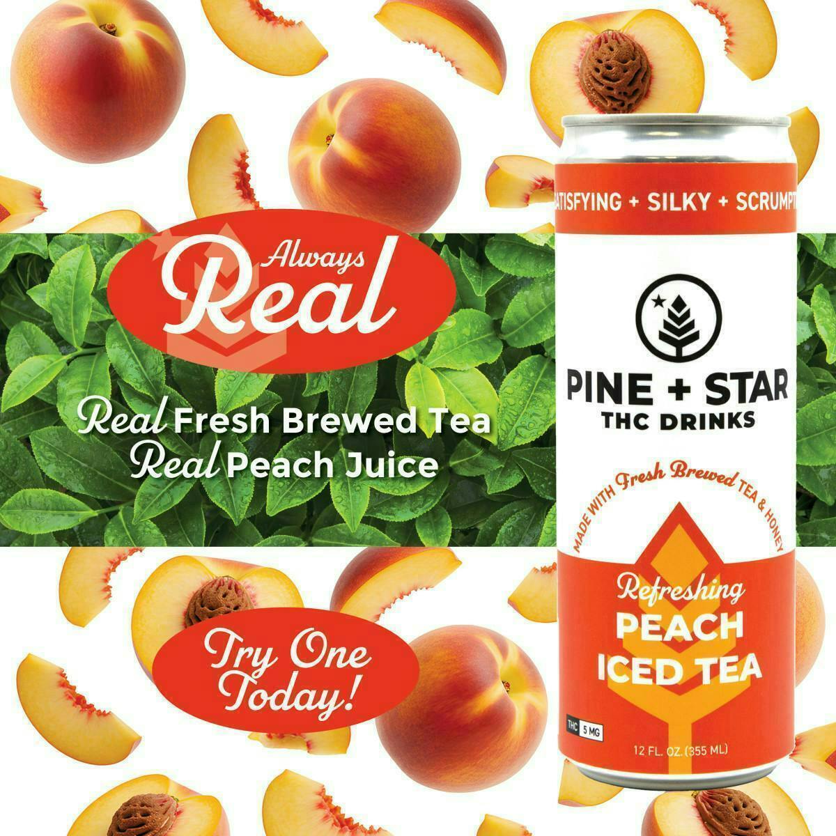 Peach Iced Tea | 5mg/ea at Tree House Craft Cannabis Dispensary Pepperell