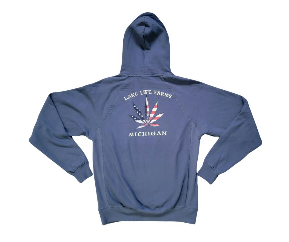 American Flag Potleaf Pullover Apparel
