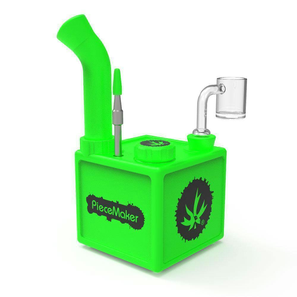 PieceMaker - Kube Silicone Dab Rig - Green | Accessories