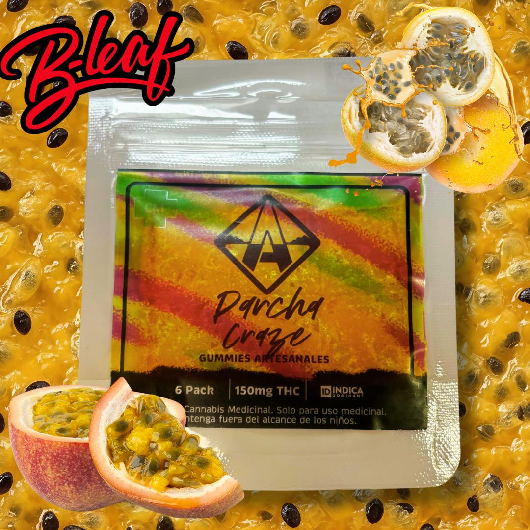 PARCHA CRAZE 150MG | Gummies | 6pk | 25mg/ea - Puerto Rico Alchemy