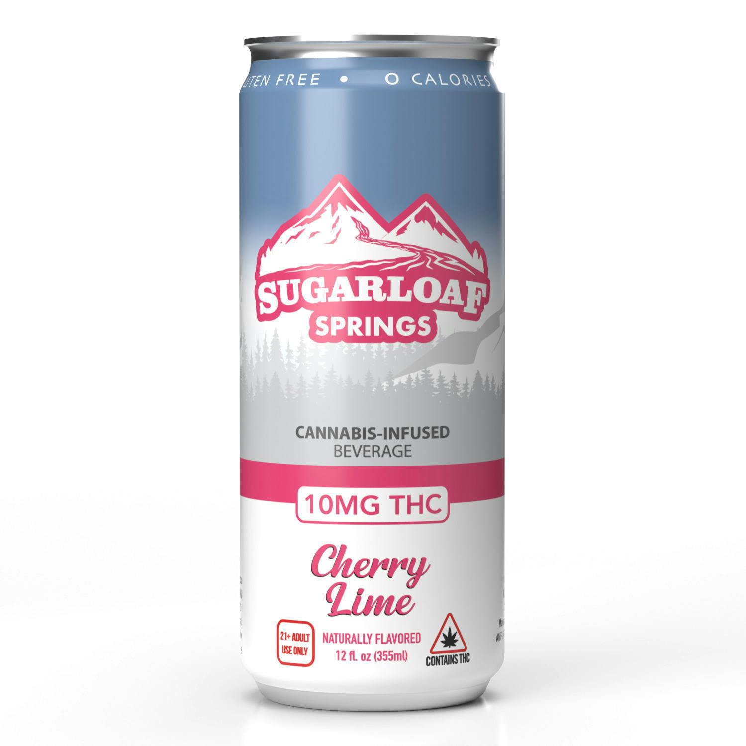Cherry Lime | Carbonated | 10mg | 355ml at Cannabis Cured Recreational Weed Dispensary Thomaston