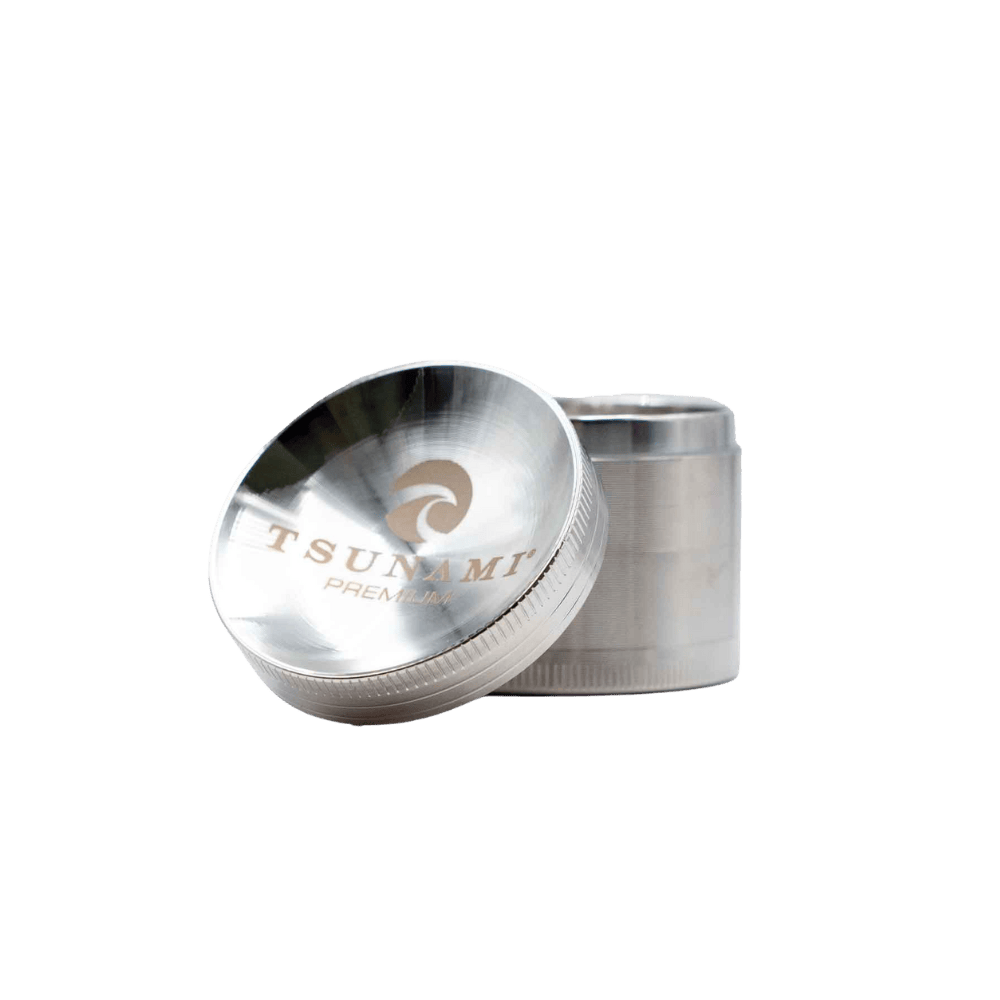 Tsunami Premiuim 50mm Sunken Top Grinder Tsunami 50mm Silver Sunken Top Gri