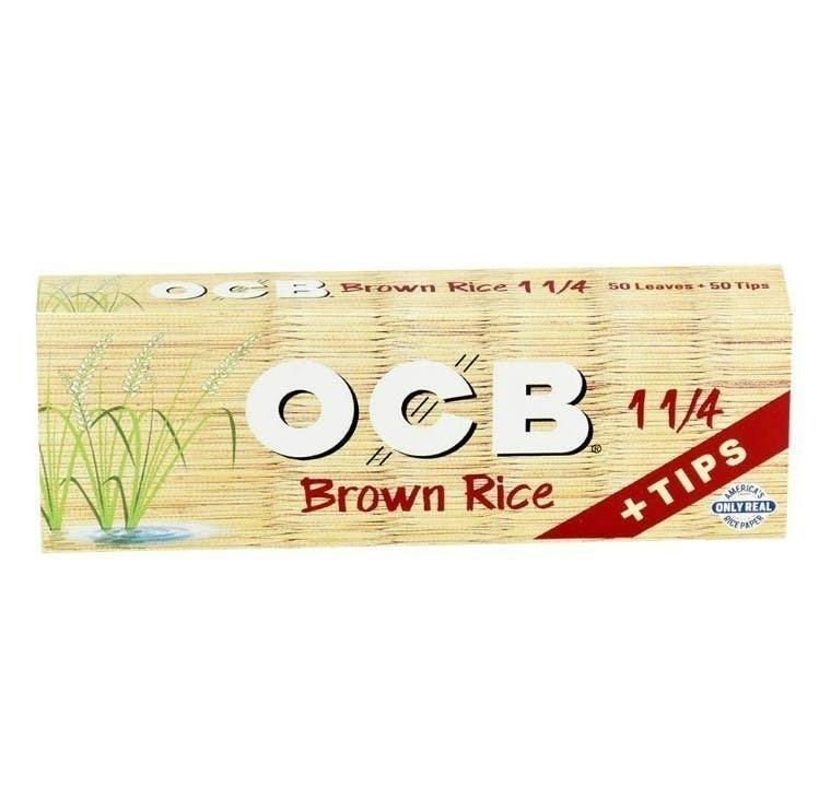 OCB - Brown Rice Slim + Tips 1 1/4 | Accessories