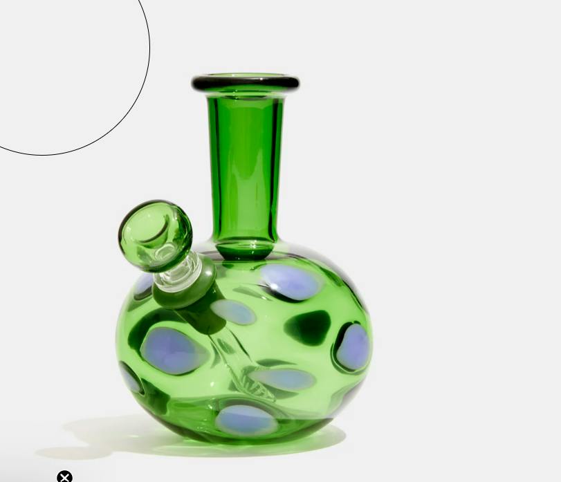 Edie Parker | Spotted Bong | Blue Green | Bongs by Flower by Edie Parker