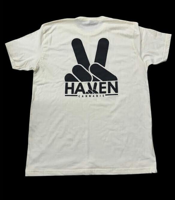 Haven | T-Shirt | Peace Sign | Cream | Apparel