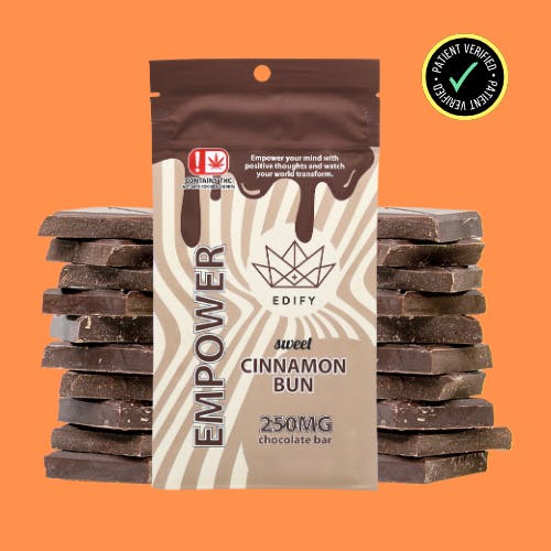 Edify Empower - Cinnamon Bun MAX Strength - 5,000mg Chocolate Bar | Chocola