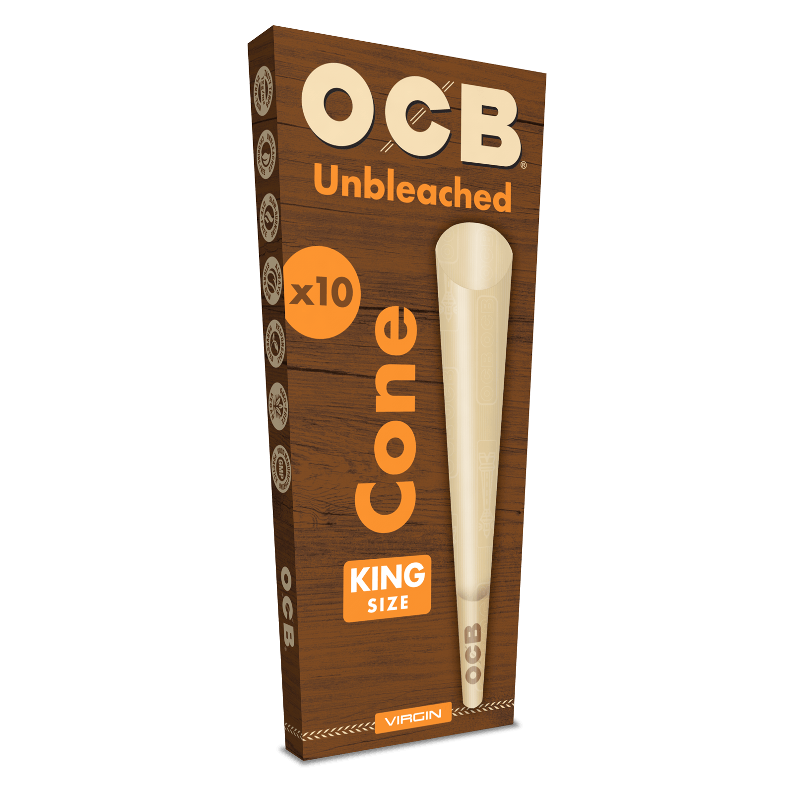 OCB - Unbleached Cones 10pk - 1.25" | Accessories