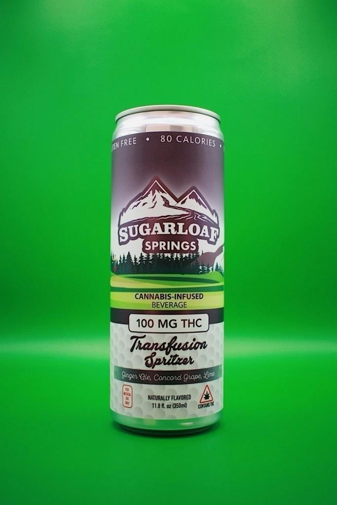 Ginger Ale Concord Grape Lime | Non-carbonated | 100mg | 11.8fl oz at Cannabis Cured Medical Weed Dispensary Thomaston