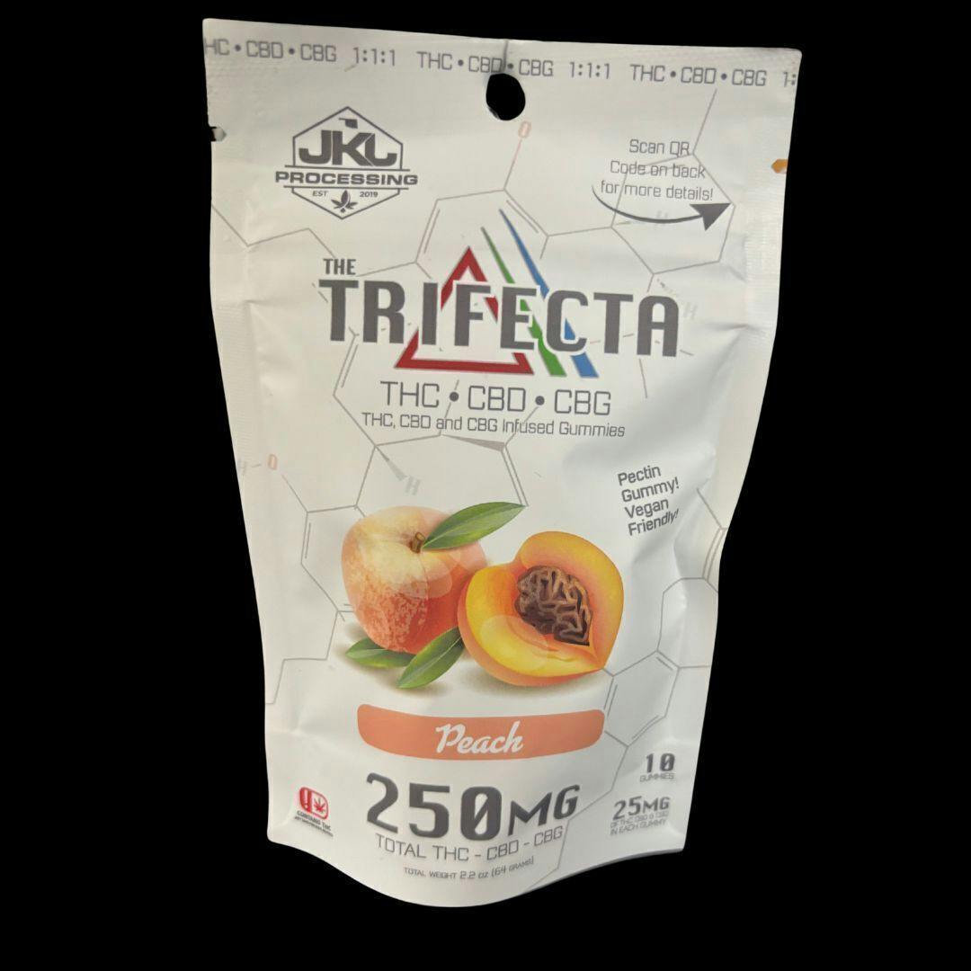 Trifecta Peach Gummies | Gummies | 10pk | 25mg/ea