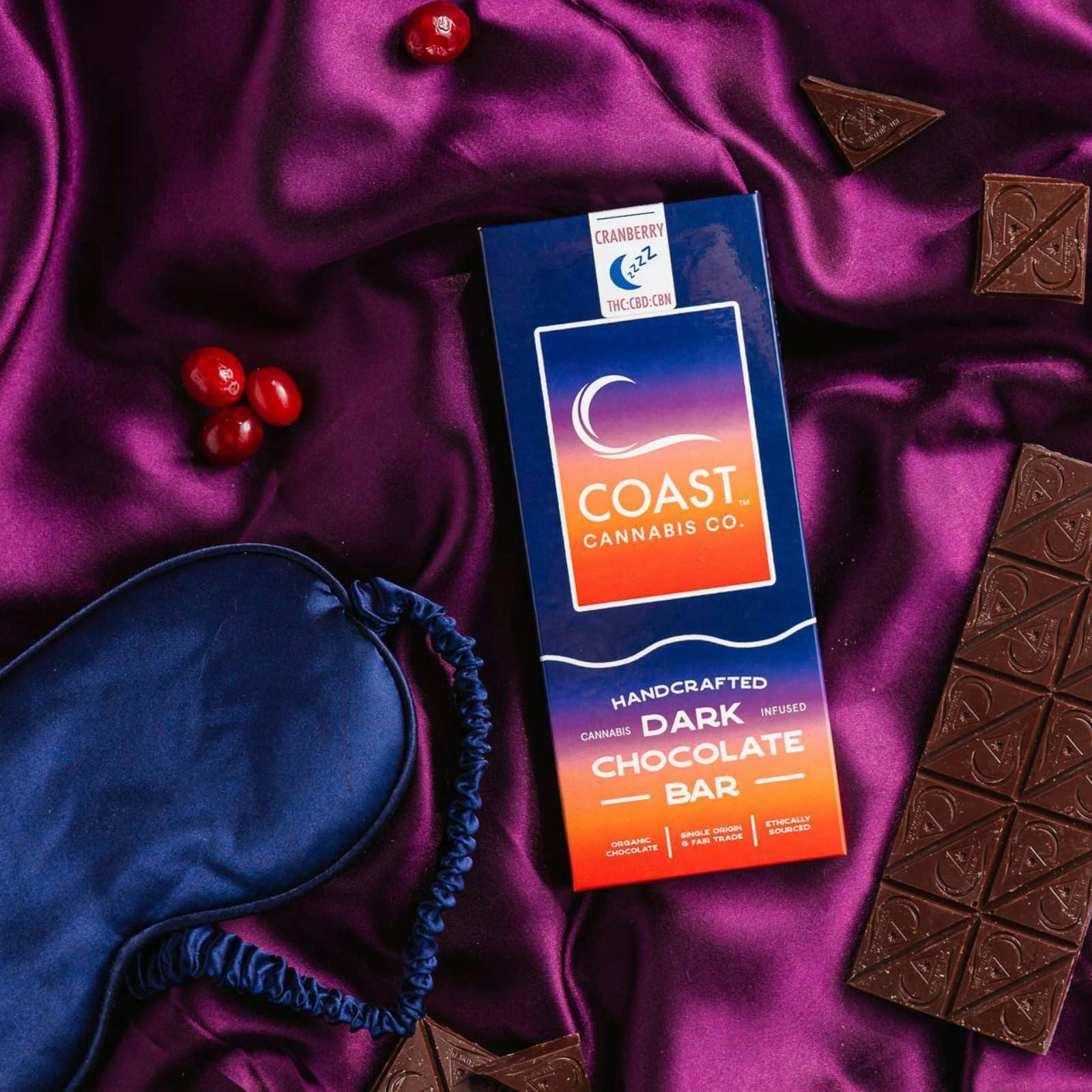 Dark Chocolate & Cranberry Bar | Chocolates | 20pk | 5mg/ea