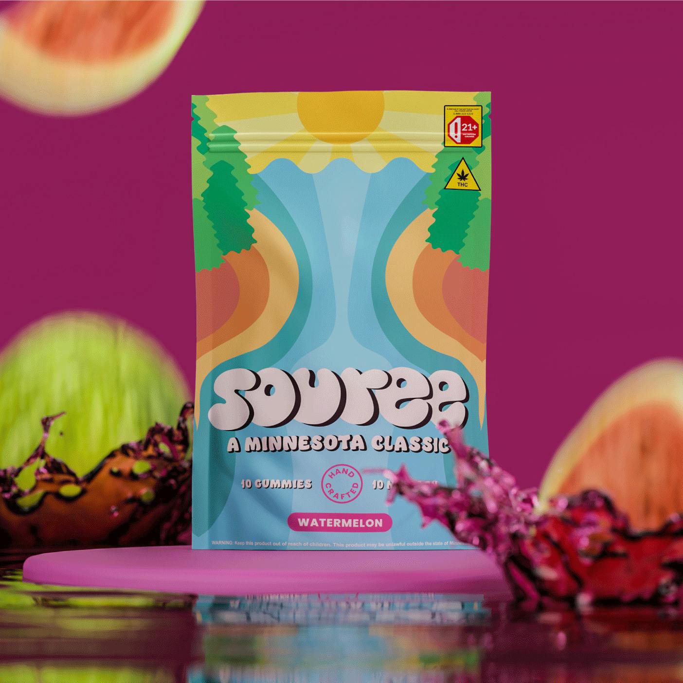 Watermelon Gummies | Gummies | 10pk | 10mg/ea by Souree