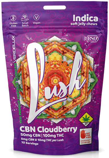 Lush Cloudberry CBN 2:1 | Gummies | 10pk | 10mg/ea cannabis product