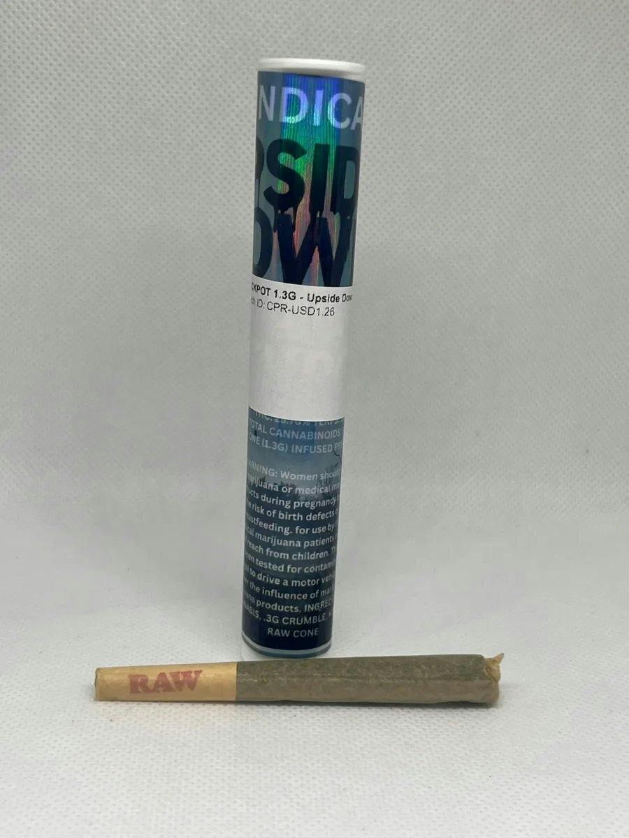 upside down | Infused Joints | 1.3g at Lotus Gold Cannabis Co.