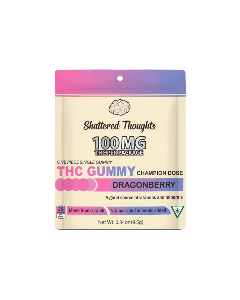 Shattered Thoughts | Dragonberry Single Gummy | 100mg