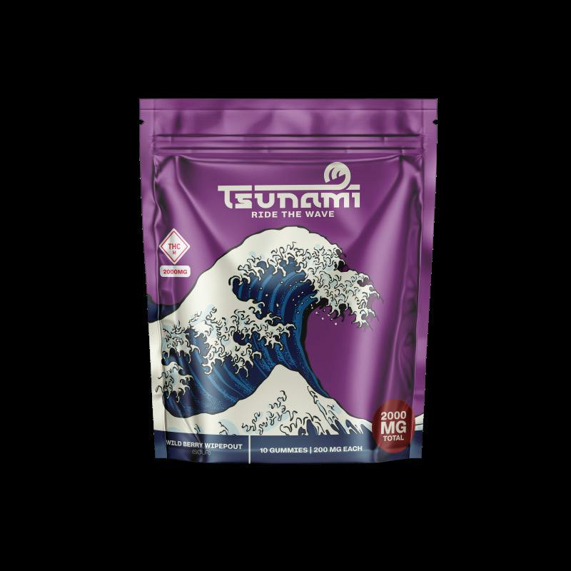 Tsunami | Gummies | Wild Berry Wipeout | Gummies | 10pk | 200mg/ea
